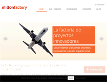 Tablet Screenshot of miltonfactory.com